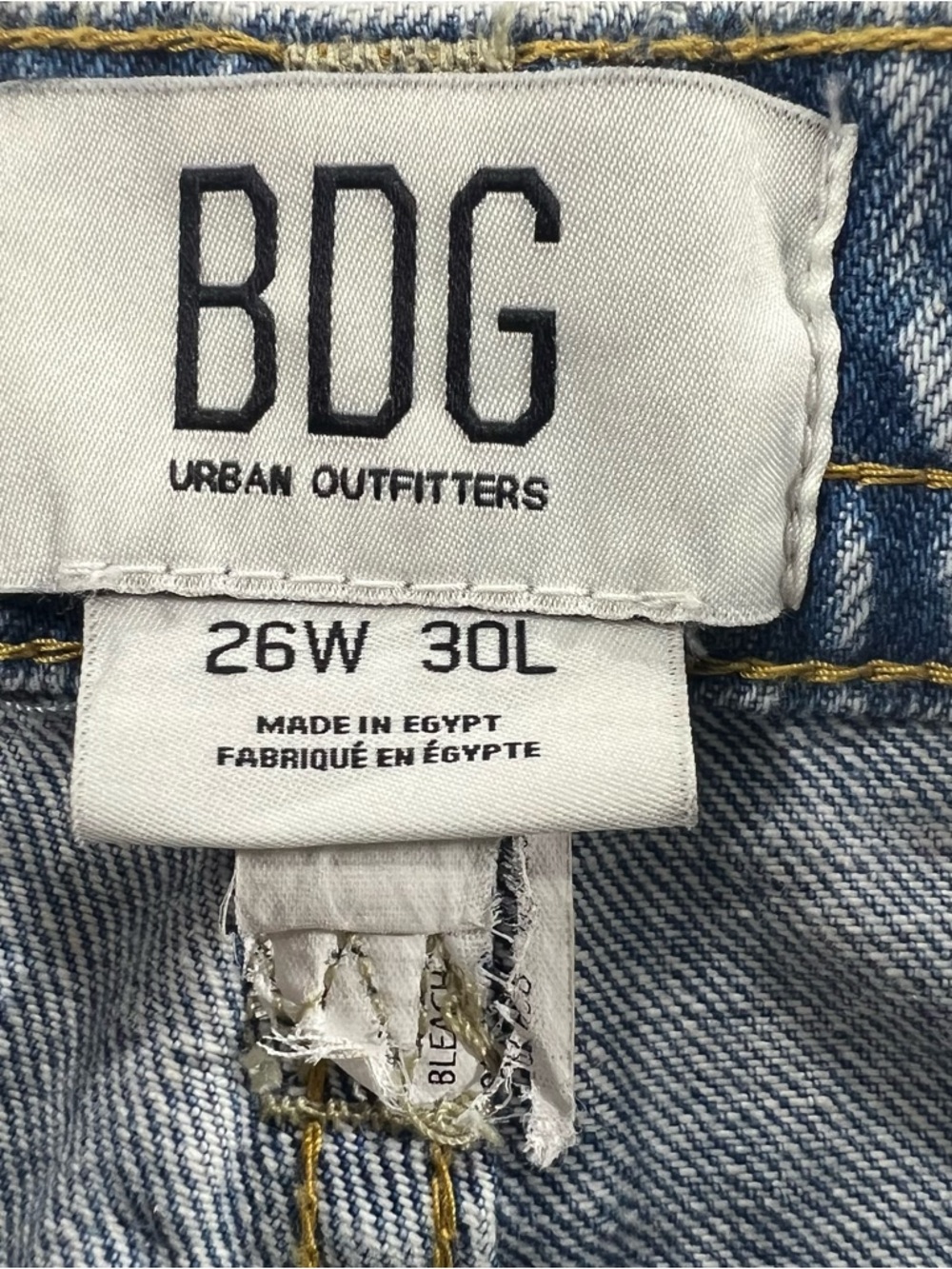 BDG Kayla LowRider Jeans Low Rise Slouchy Boyfriend Vintage Blue 26 - Picture 7 of 14